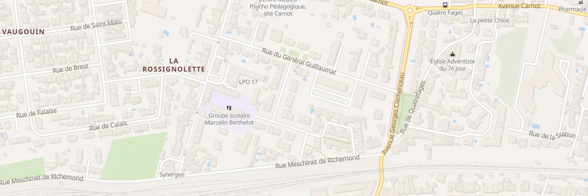 Plan du 7 Rue Général de Castelnau à La Rochelle