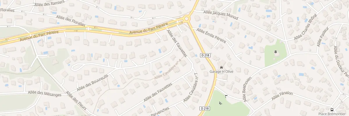 Plan du 2 All des Bouvreuils à Arcachon