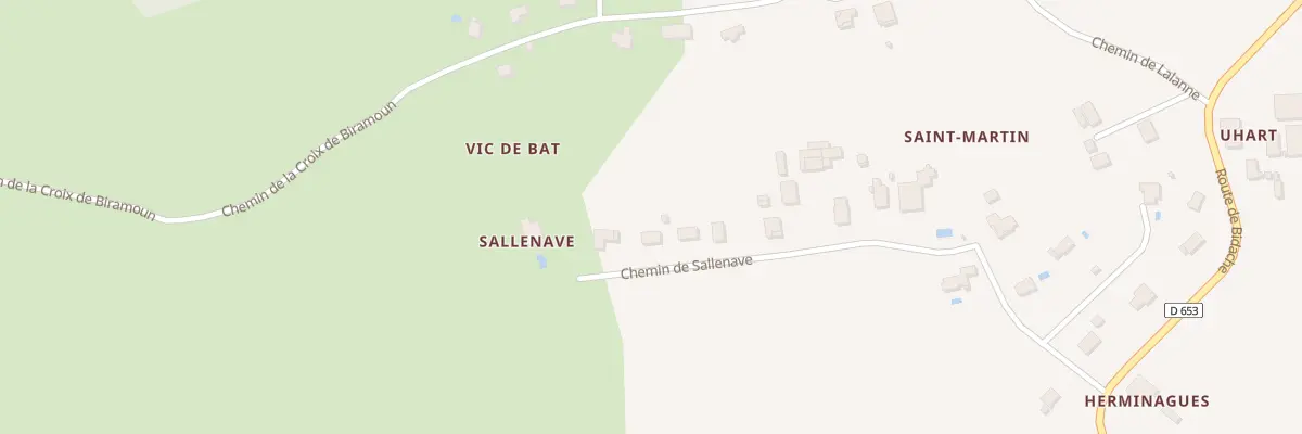 Plan du 414 Che de Sallenave à Guiche
