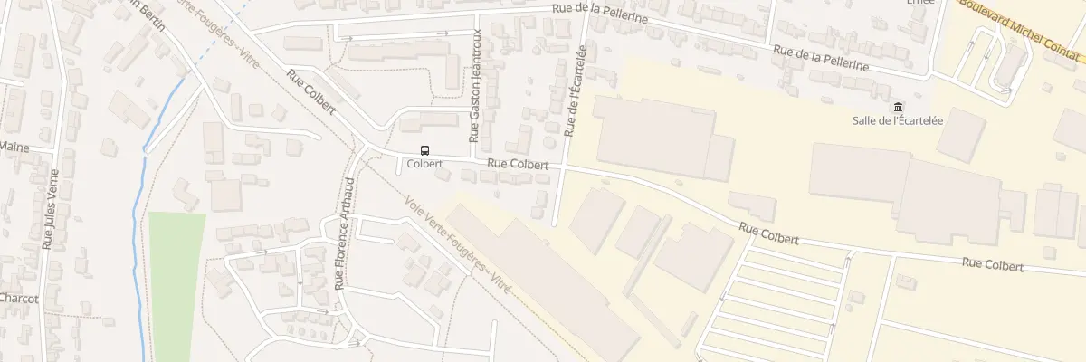 Plan du 8 Rue Colbert à Fougères