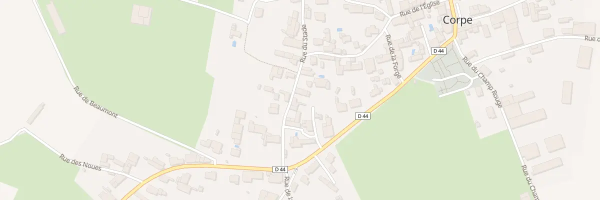Plan du 8 Rue du stade à Corpe