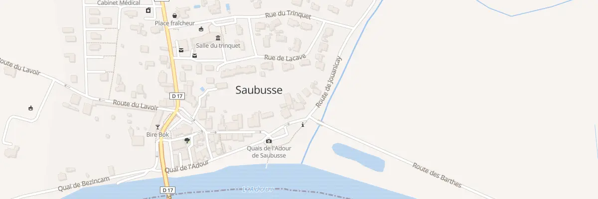 Plan du 33 Quai de l’Adour à Saubusse