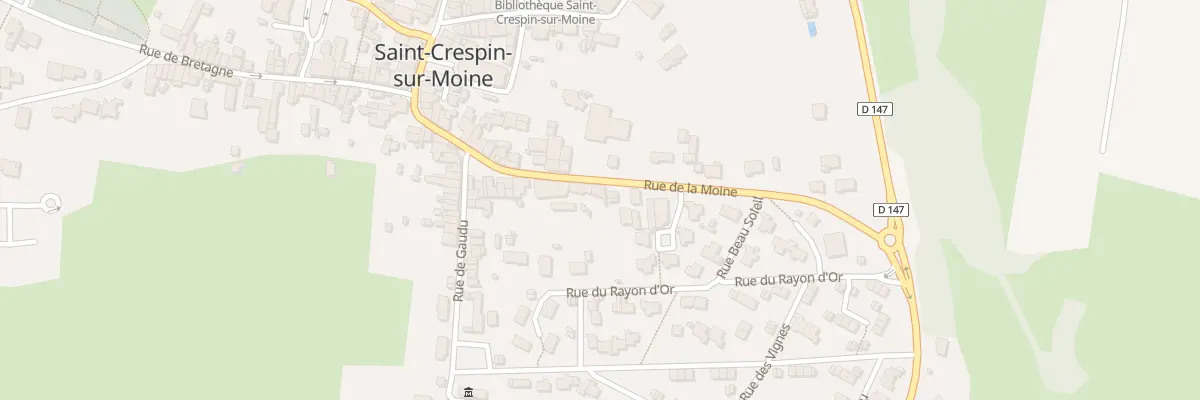 Plan du 23 Rue de la Moine (St Crespin) à Sèvremoine