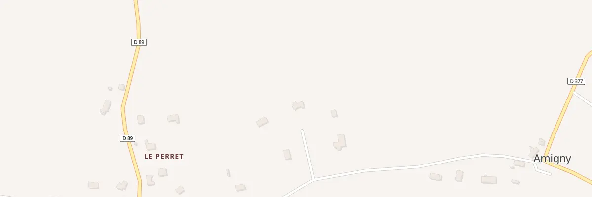Plan du 103 Le Perret à Amigny