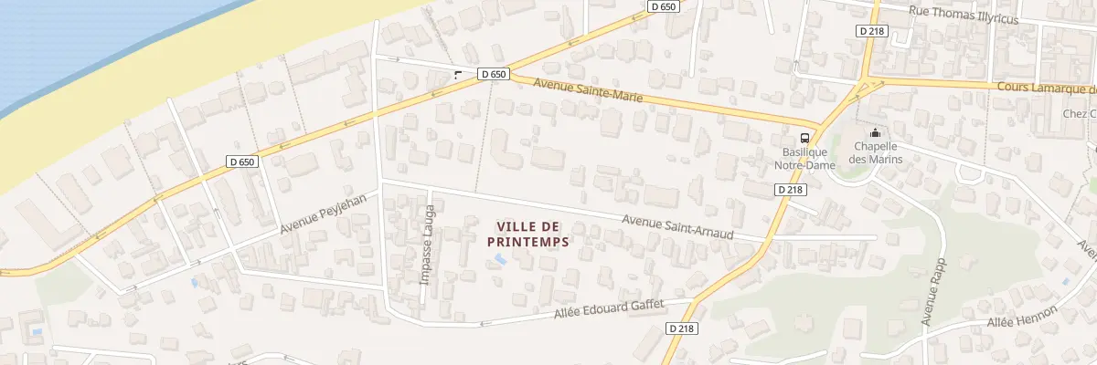 Plan du 23 Av Saint Arnaud à Arcachon