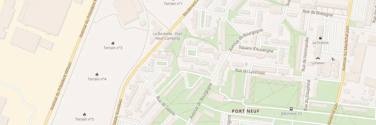 Plan du 24 Sq de Guyenne à La Rochelle