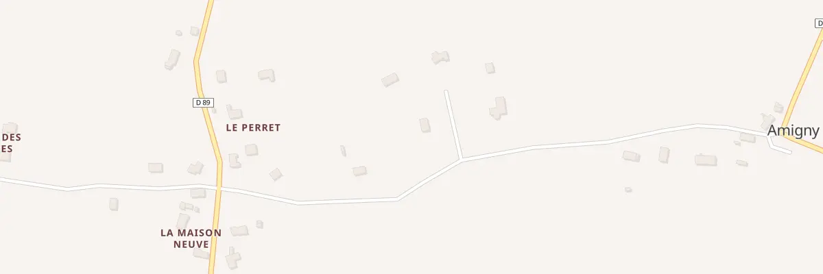Plan du 101 Le Perret à Amigny