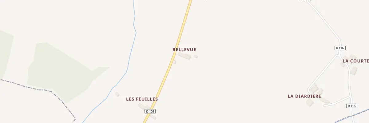 Plan du 5 Bellevue à Monthault