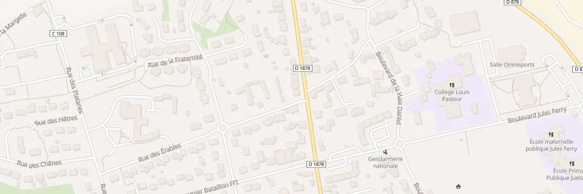 Plan du 2 Rue des Erables à Vallons-de-l’Erdre