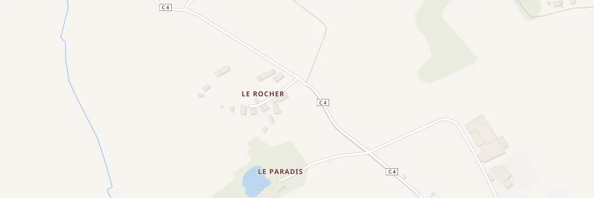 Plan du 3 Le Rocher à Monthault