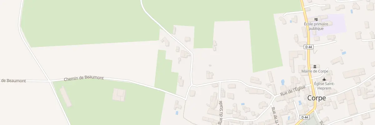Plan du 9 Rue de l’ouche marchand à Corpe
