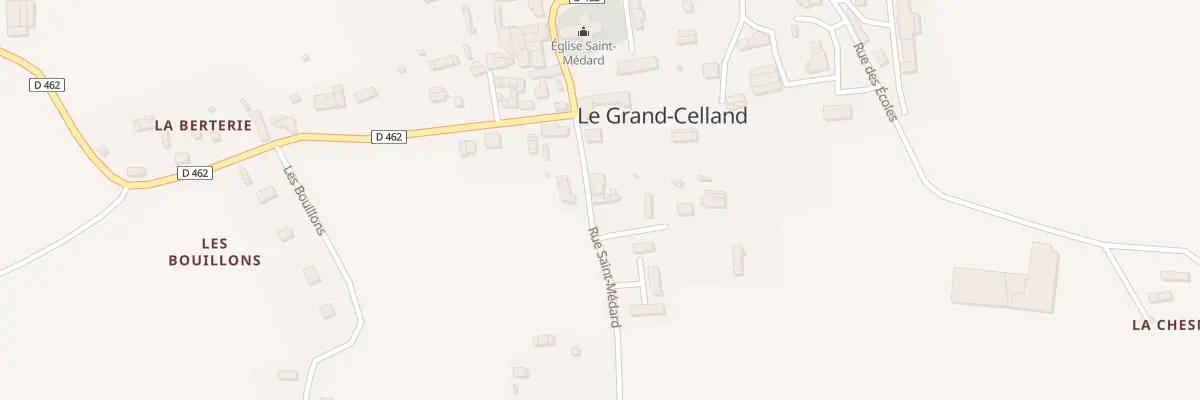 Plan du 13 Rue St Medard au Grand-Celland
