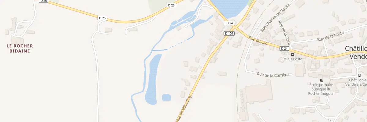 Plan du 26 Rue de Villanfray à Châtillon-en-Vendelais