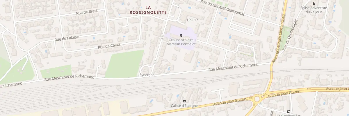 Plan du 9009 Rue Meschinet de Richemond à La Rochelle