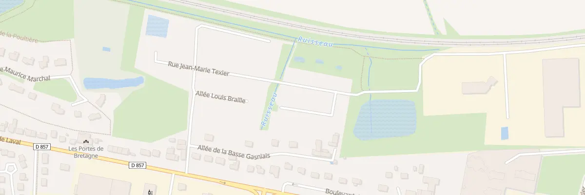 Plan du 25 Rue Jean-Marie Texier à Vitré
