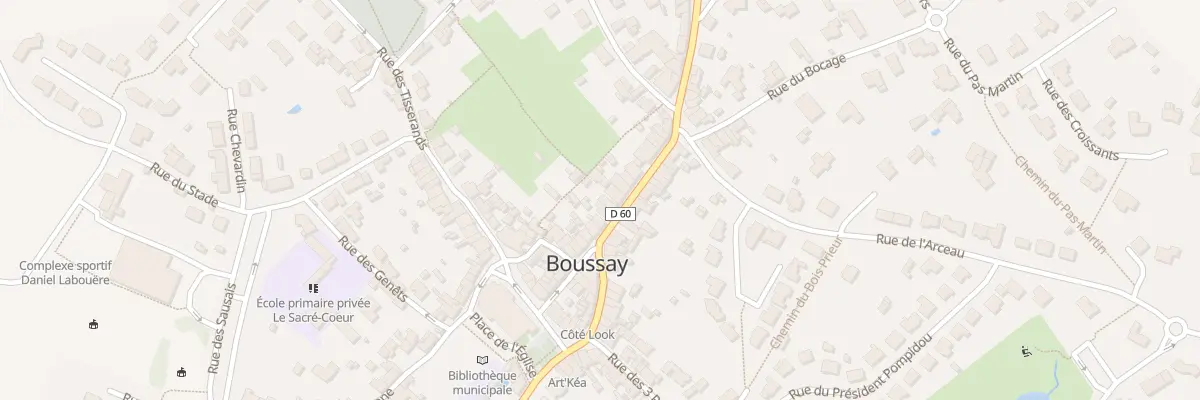 Plan du 12 Grande rue à Boussay