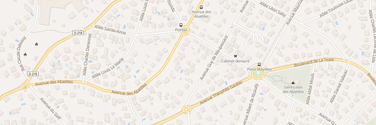 Plan du 88 Av des Abatilles à Arcachon