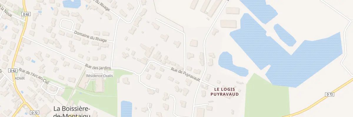 Plan du 25 Rue de Puyravault à La Boissière-de-Montaigu