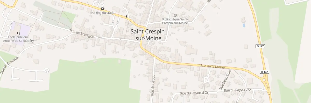 Plan du 14 Rue de la Moine (St Crespin) à Sèvremoine