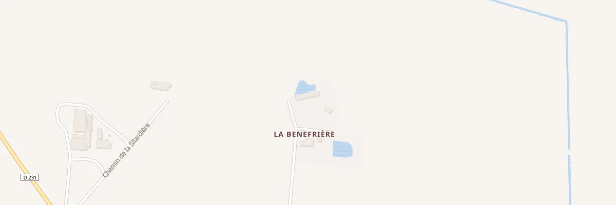 Plan du 418 Che de la Bénéfrière à Senonnes