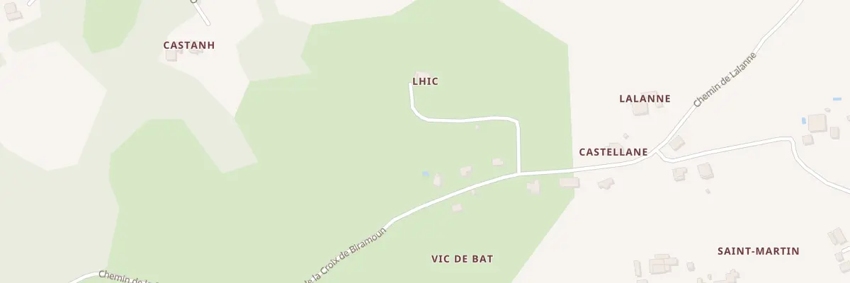 Plan du 268 Che de la Croix de Biramoun à Guiche