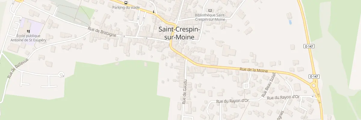 Plan du 9 Rue de la Moine (St Crespin) à Sèvremoine