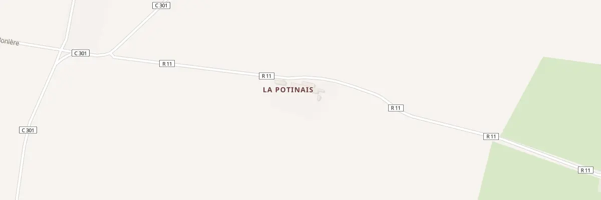 Plan du 1 La Potinais à La Chapelle-Glain
