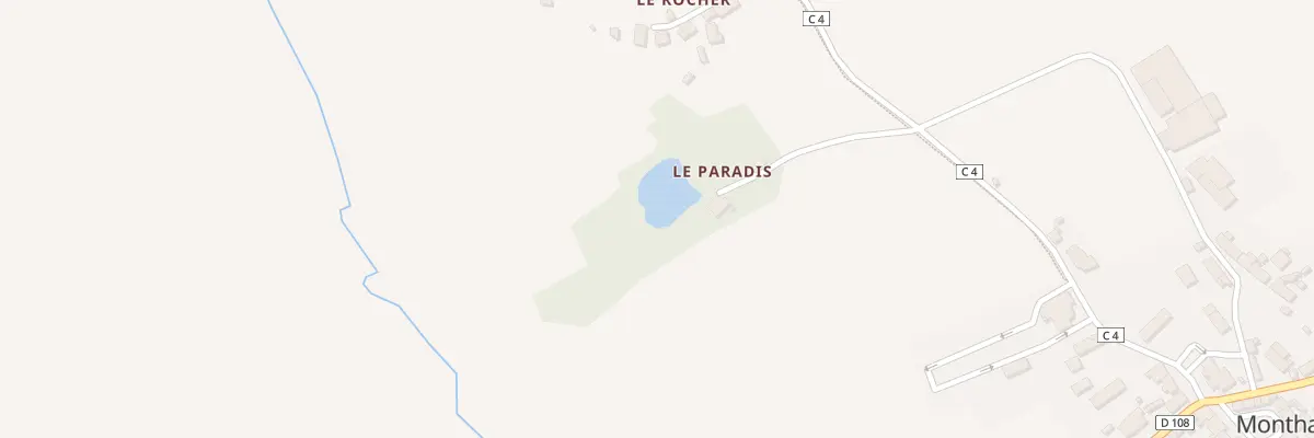 Plan du 1 Le Paradis à Monthault