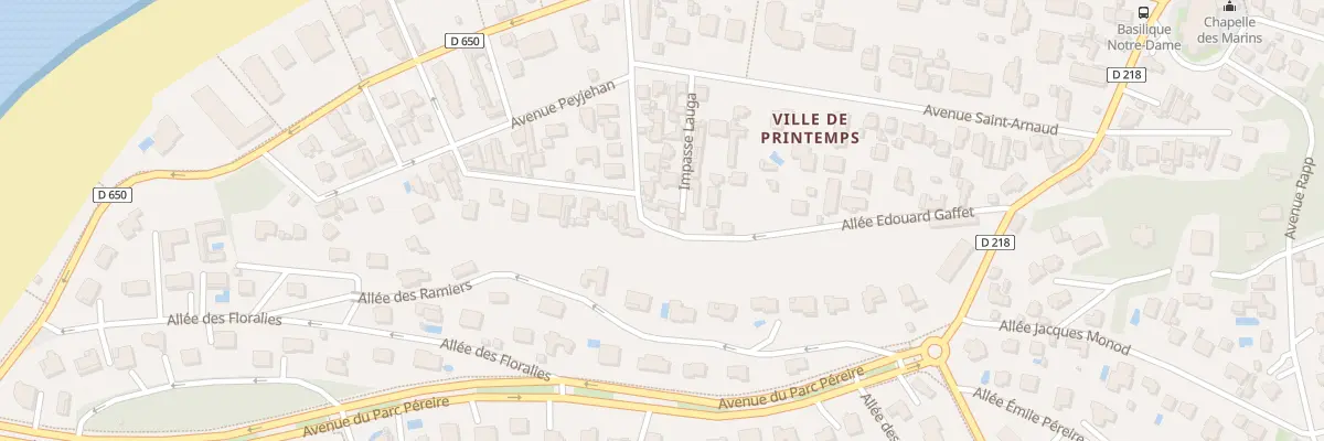 Plan du 25 All Edouard Gaffet à Arcachon