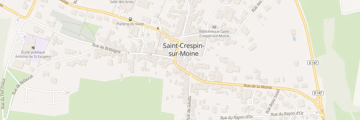 Plan du 2 Rue de la Moine (St Crespin) à Sèvremoine
