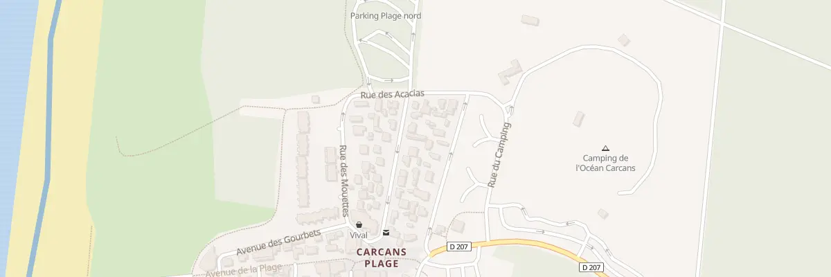 Plan du 13B Rue des Goélands à Carcans