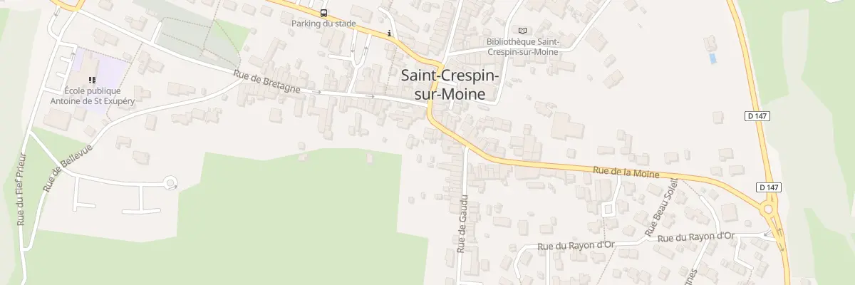 Plan du 3 Rue de la Moine (St Crespin) à Sèvremoine