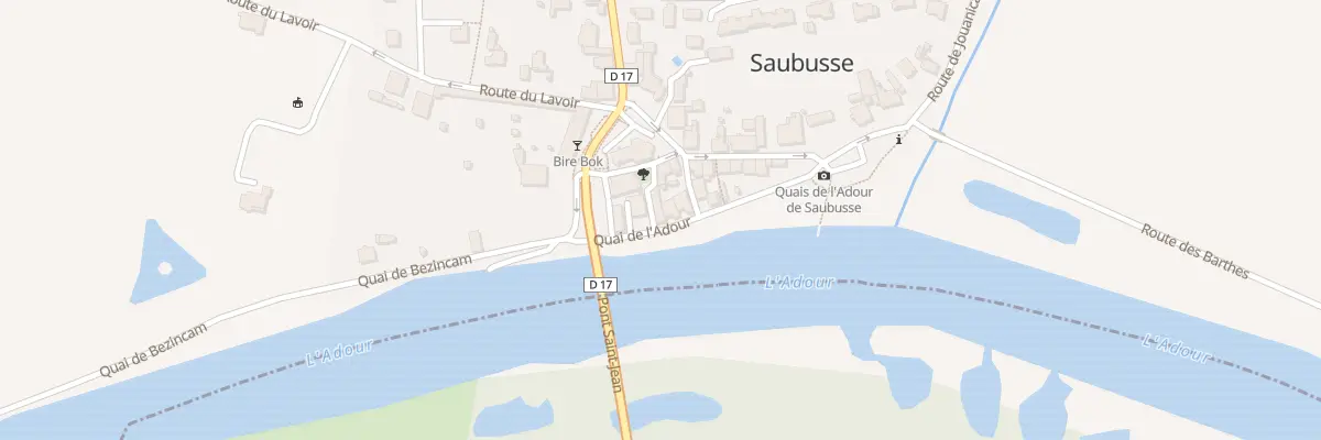 Plan du 5 Quai de l’Adour à Saubusse