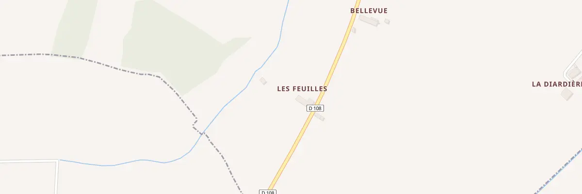 Plan du 4 Les Fains à Monthault