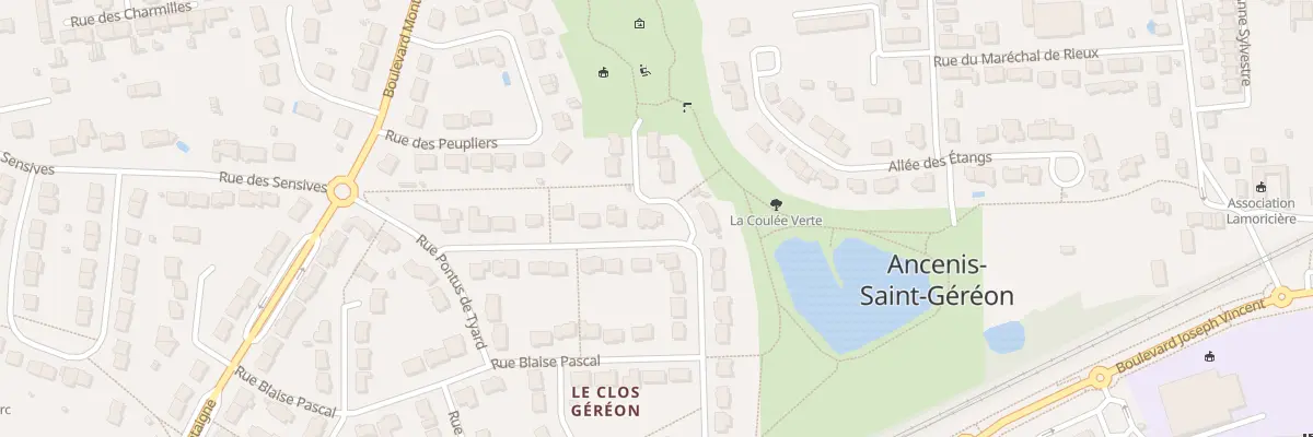 Plan du 159 Rue Jacques Peltier du Mans à Ancenis-Saint-Géréon