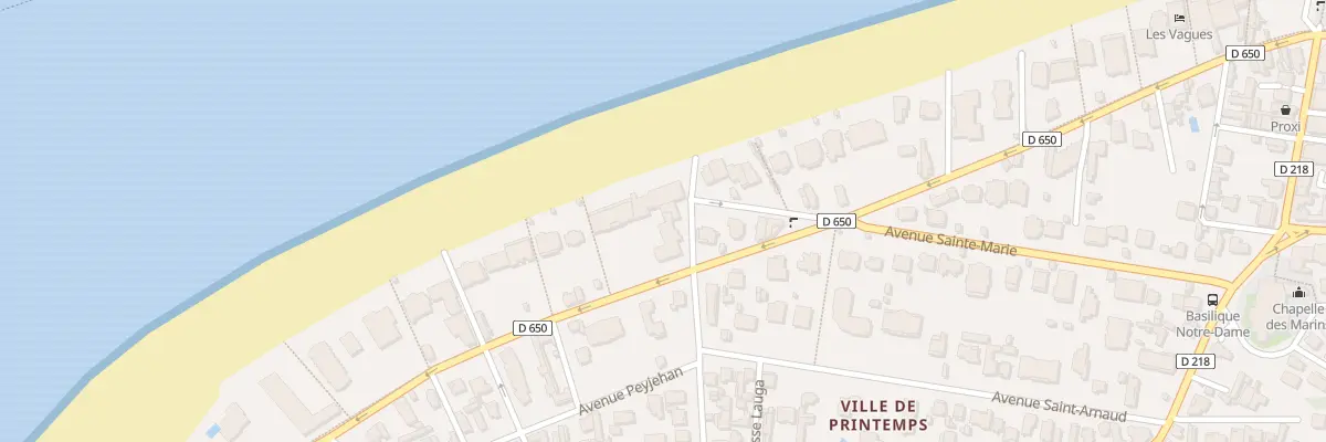 Plan du 51 Bd de l’Océan à Arcachon
