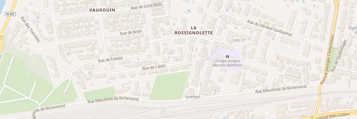 Plan du 8 Rue de Calais à La Rochelle