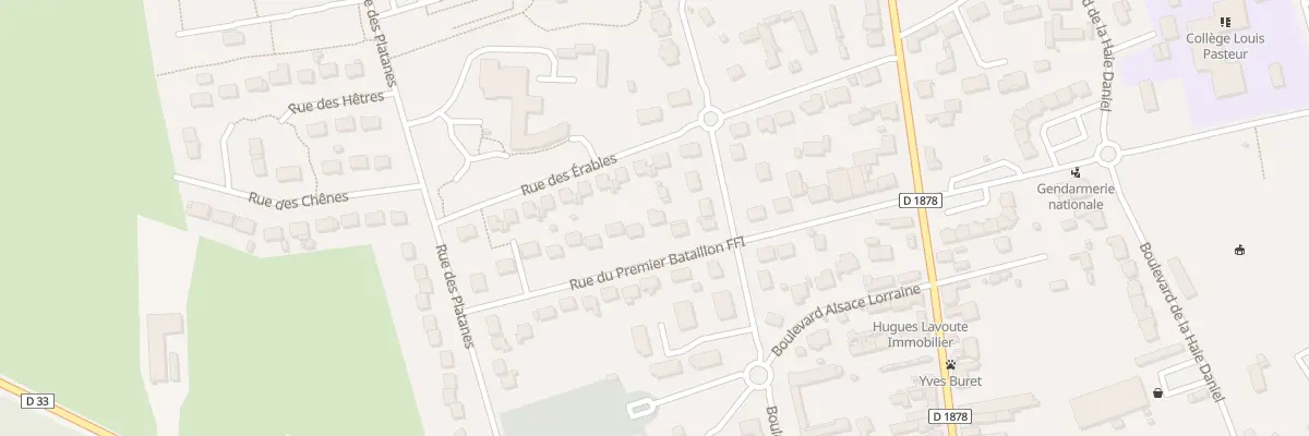 Plan du 16 Rue du Premier Bataillon FFI à Vallons-de-l’Erdre