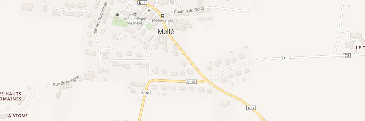 Plan du 12 Rue du Chemin Mellouin à Mellé