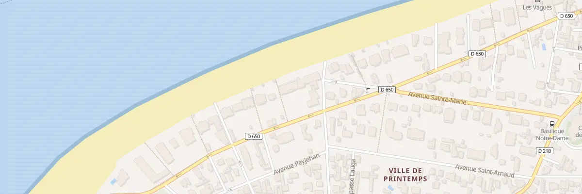 Plan du 55 Bd de l’Océan à Arcachon