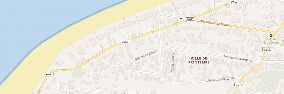 Plan du 52 Bd de l’Océan à Arcachon