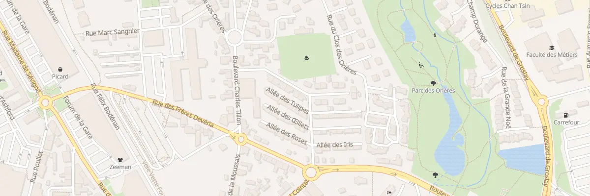 Plan du 14 Rue Jean Allain à Fougères