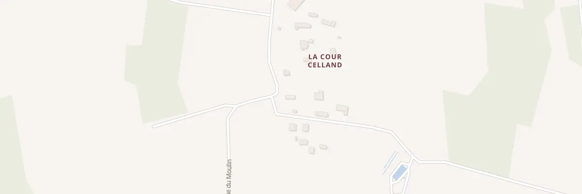 Plan du 12 La Cour Celland au Grand-Celland