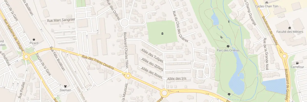 Plan du 12 Rue Jean Allain à Fougères