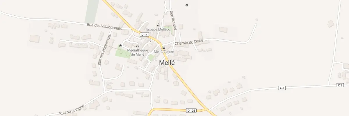 Plan du 1B Rue du Chemin Mellouin à Mellé
