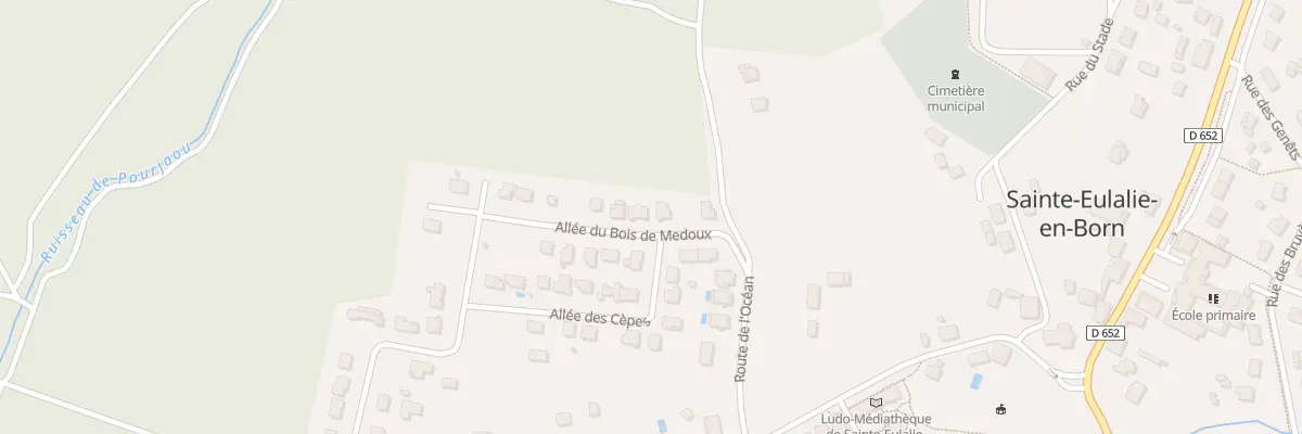 Plan du 76 All du Bois de Medoux à Sainte-Eulalie-en-Born