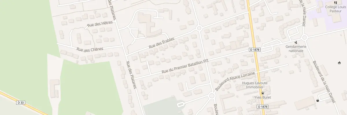 Plan du 20 Rue du Premier Bataillon FFI à Vallons-de-l’Erdre
