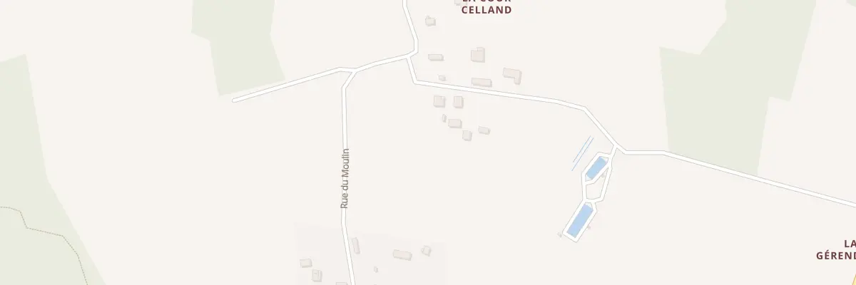 Plan du 2 La Cour Celland au Grand-Celland