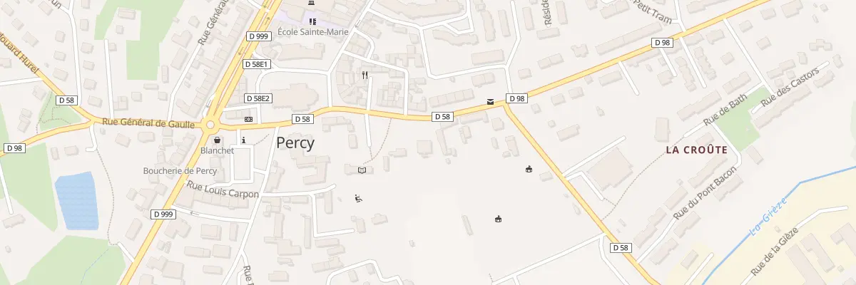 Plan du 12 Rue Gustave Blouet - Percy à Percy-en-Normandie