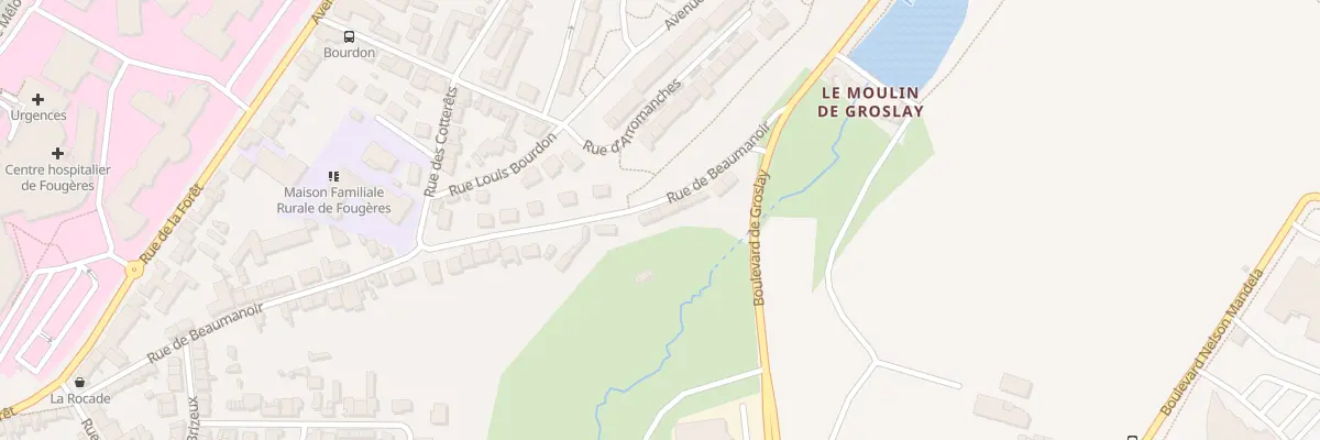 Plan du 52 Rue Beaumanoir à Fougères